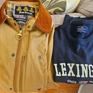 Barbour light weight jacket Large. Waterproof and breathable. Like new.